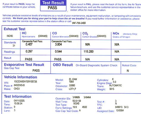 emission test result|emissions testing website.